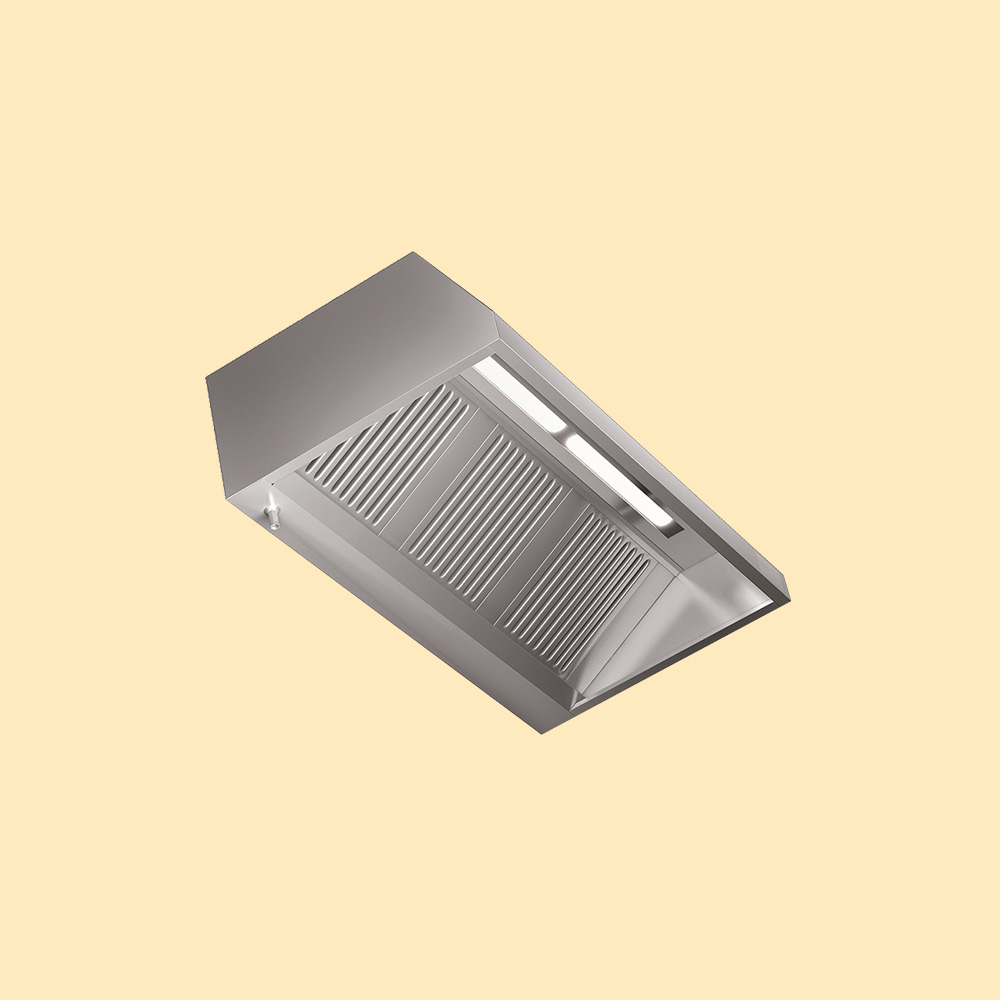 Wall mounted cooker hoods with extractor fan for pasta factories